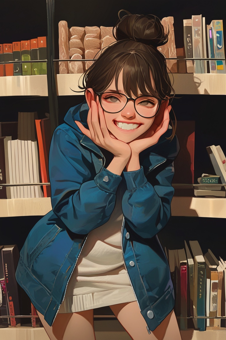 animaport,  1girl,  dark brown hair on Tensor.Art
