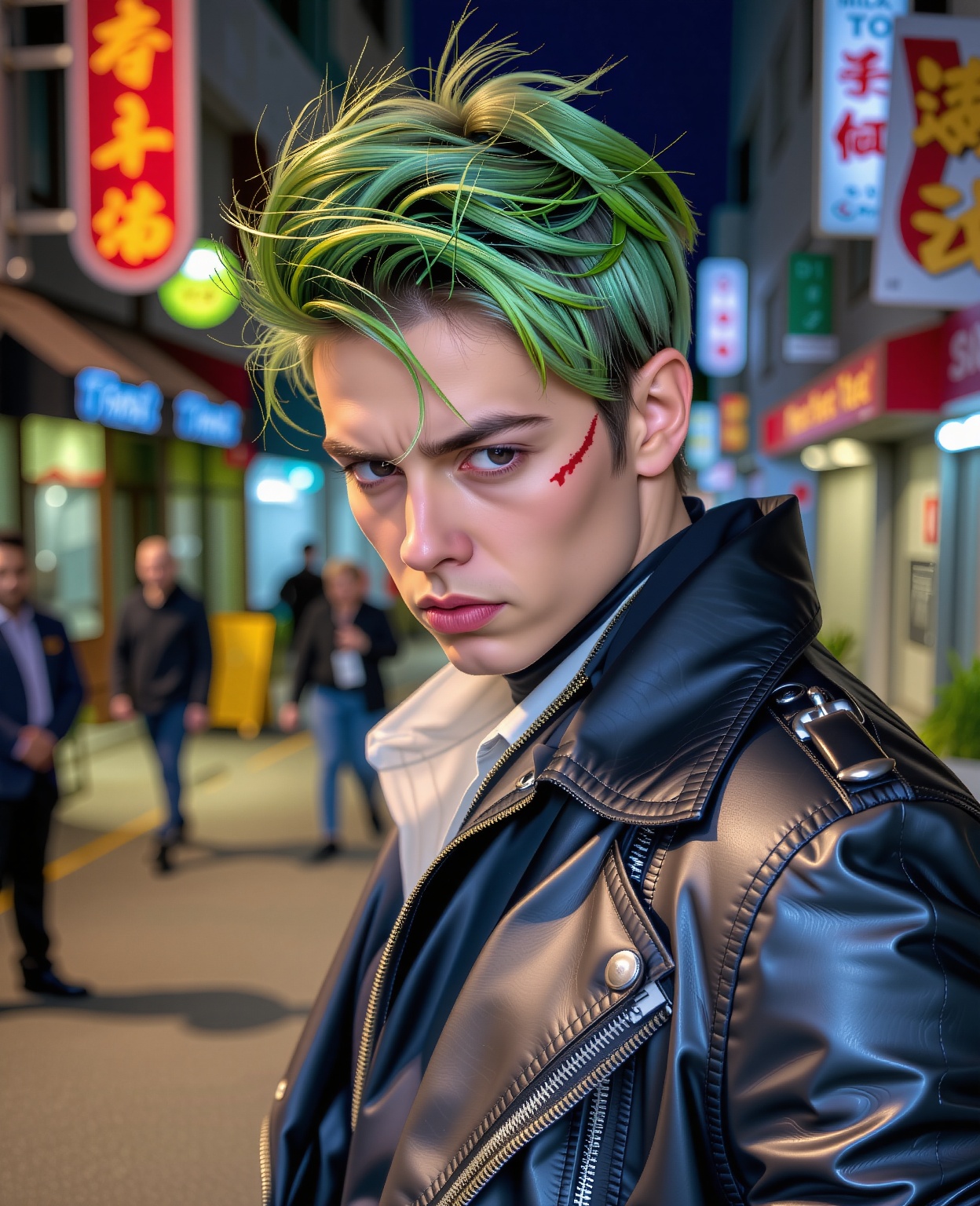 Handsome 1boy,  Roronoa Zoro,  angry look on Tensor.Art