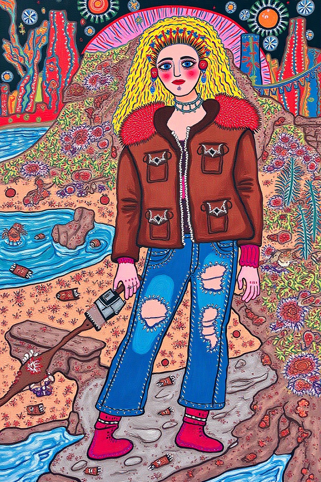 sci-fi advertising style ukiyo-e art stylized by Harriet Lee-Merrion,  watercolor art,  slight Folk on Tensor.Art