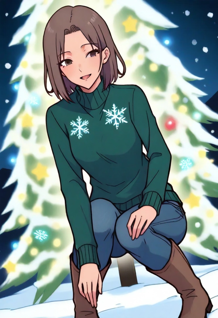 hanaaoki,  1girl,  short_brown_hair on Tensor.Art