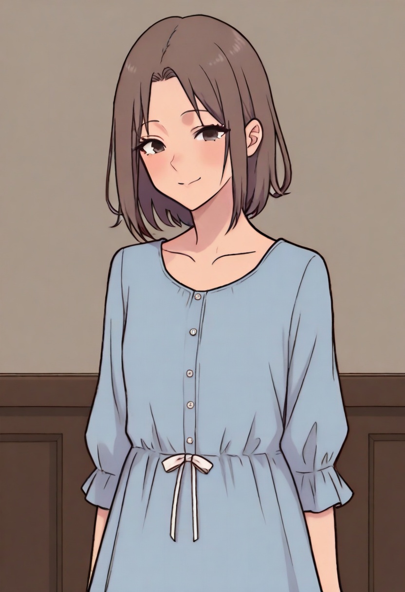 hanaaoki,  brown,  short hair on Tensor.Art