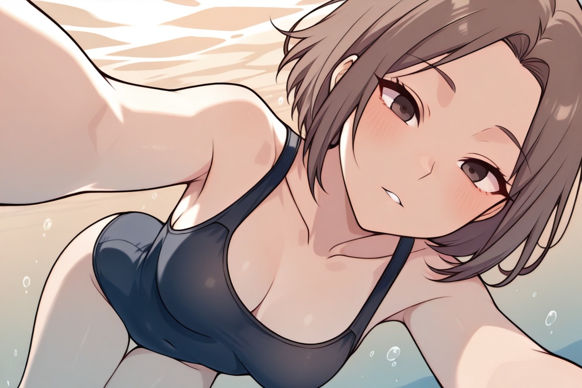 hanaaoki,  1girl,  diving on Tensor.Art