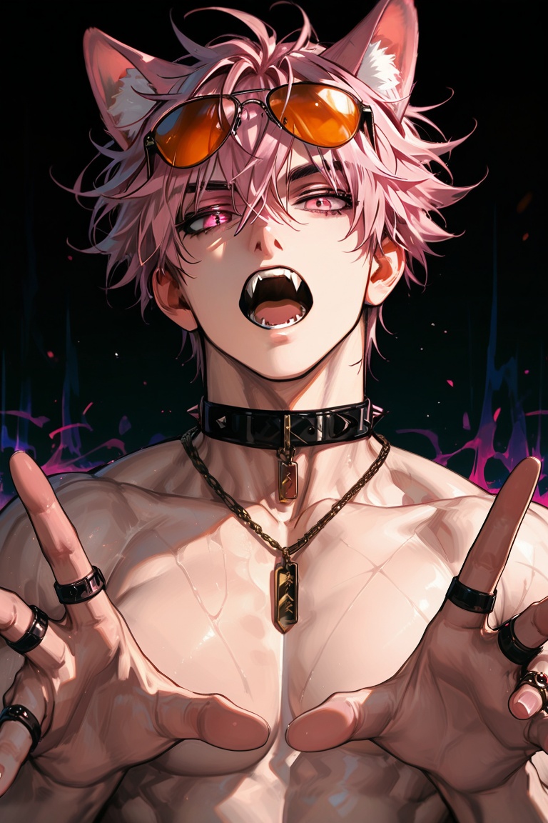 1boy,  handsome,  animal ears on Tensor.Art