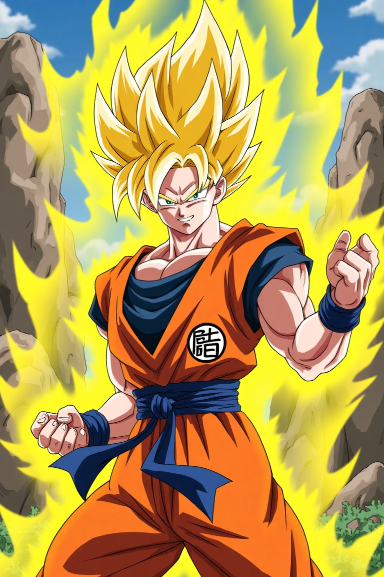 best quality,  son goku,  martial arts outfit on Tensor.Art