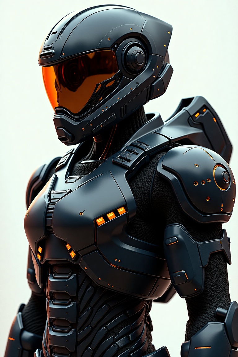 A digital illustration of a futuristic soldier in ultra-high-definition,  featuring an ultra-realistic and ultra-detailed...