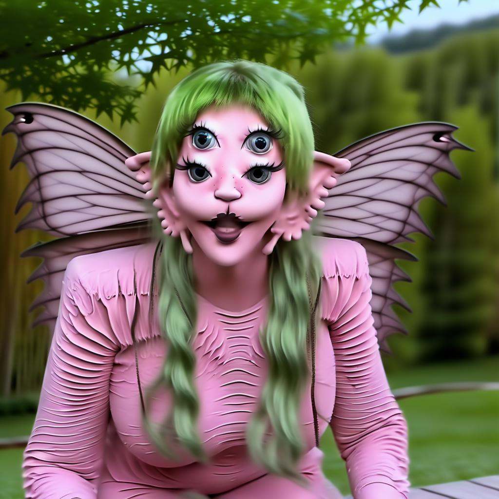 green hair,  tree,  what on Tensor.Art