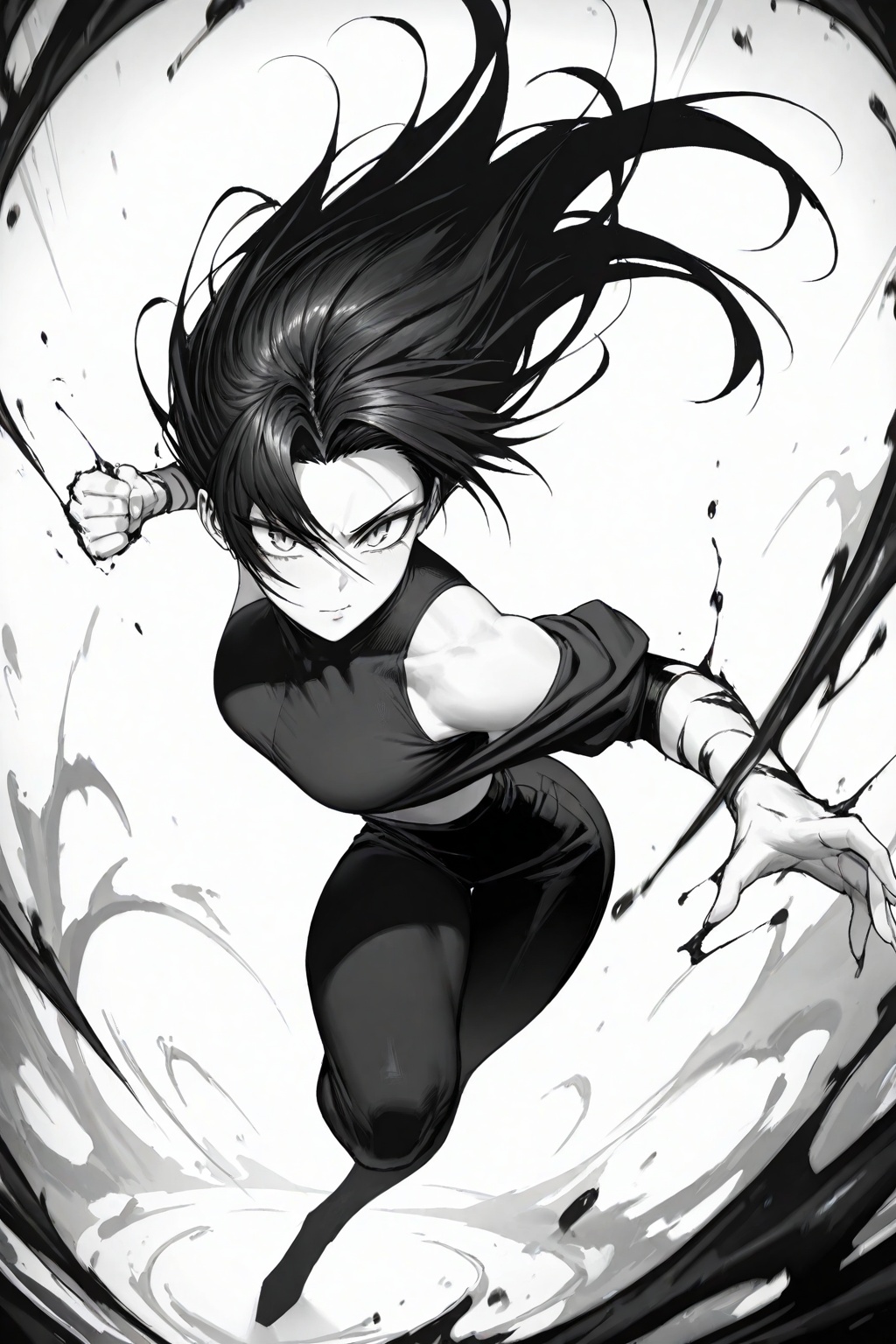 anime girl,  badass,  masterpiece on Tensor.Art