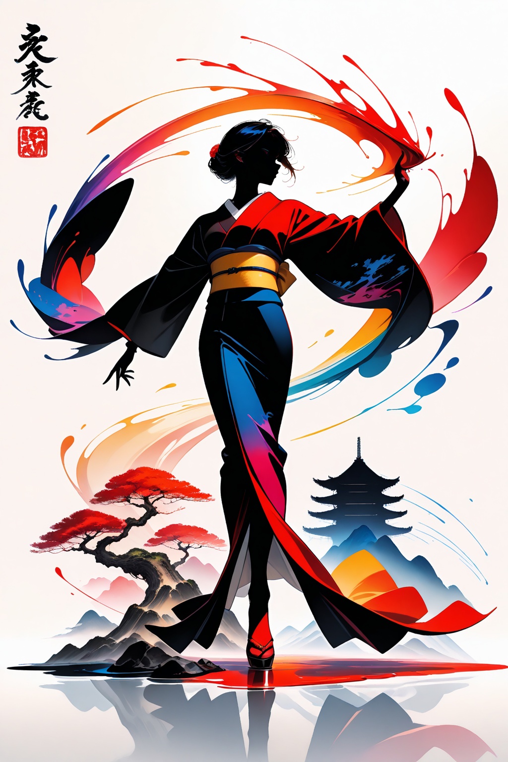 silhouette,  close up,  full body on Tensor.Art