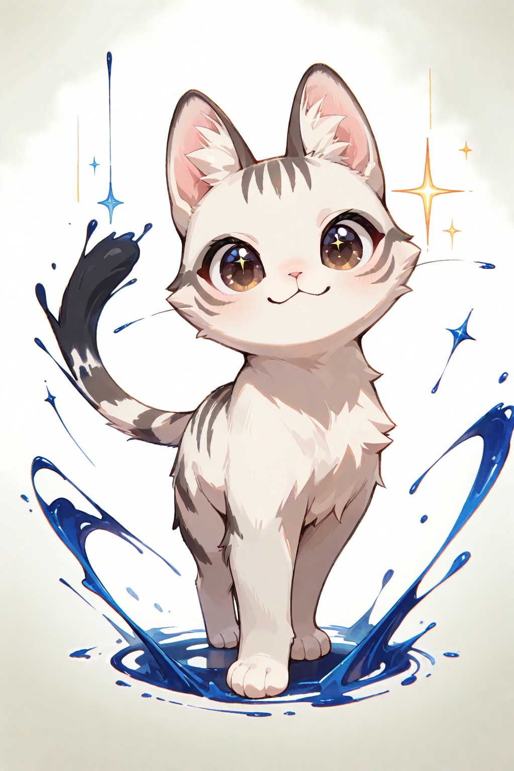 cute cat,  masterpiece,  full body on Tensor.Art