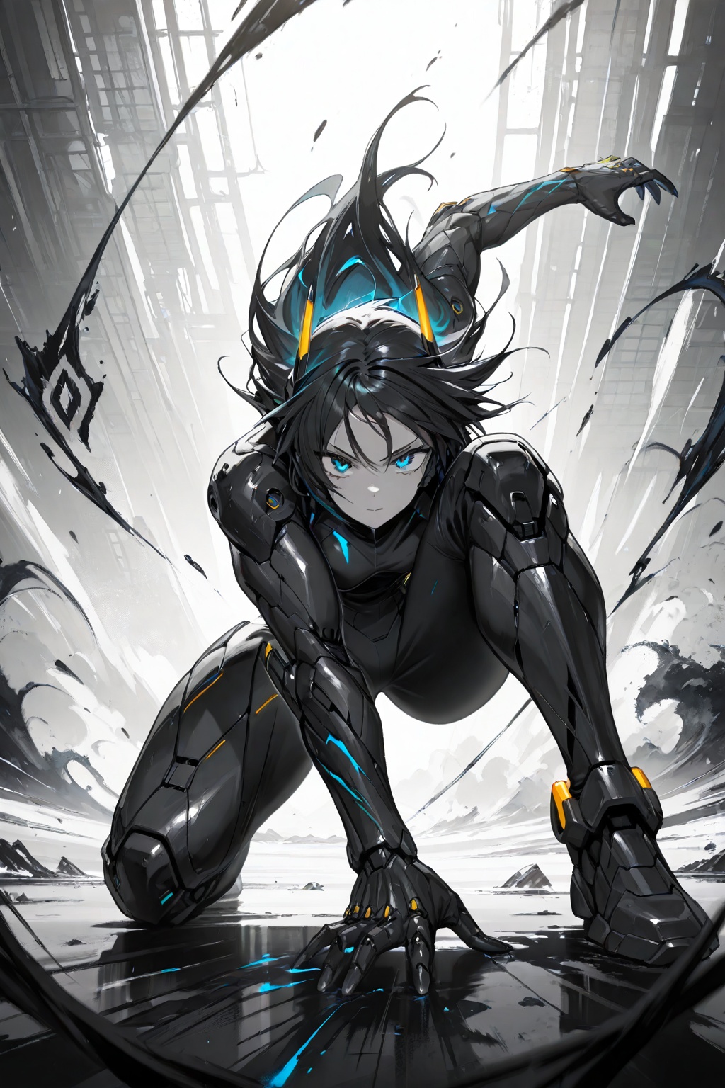 mecha girl,  masterpiece,  full body on Tensor.Art