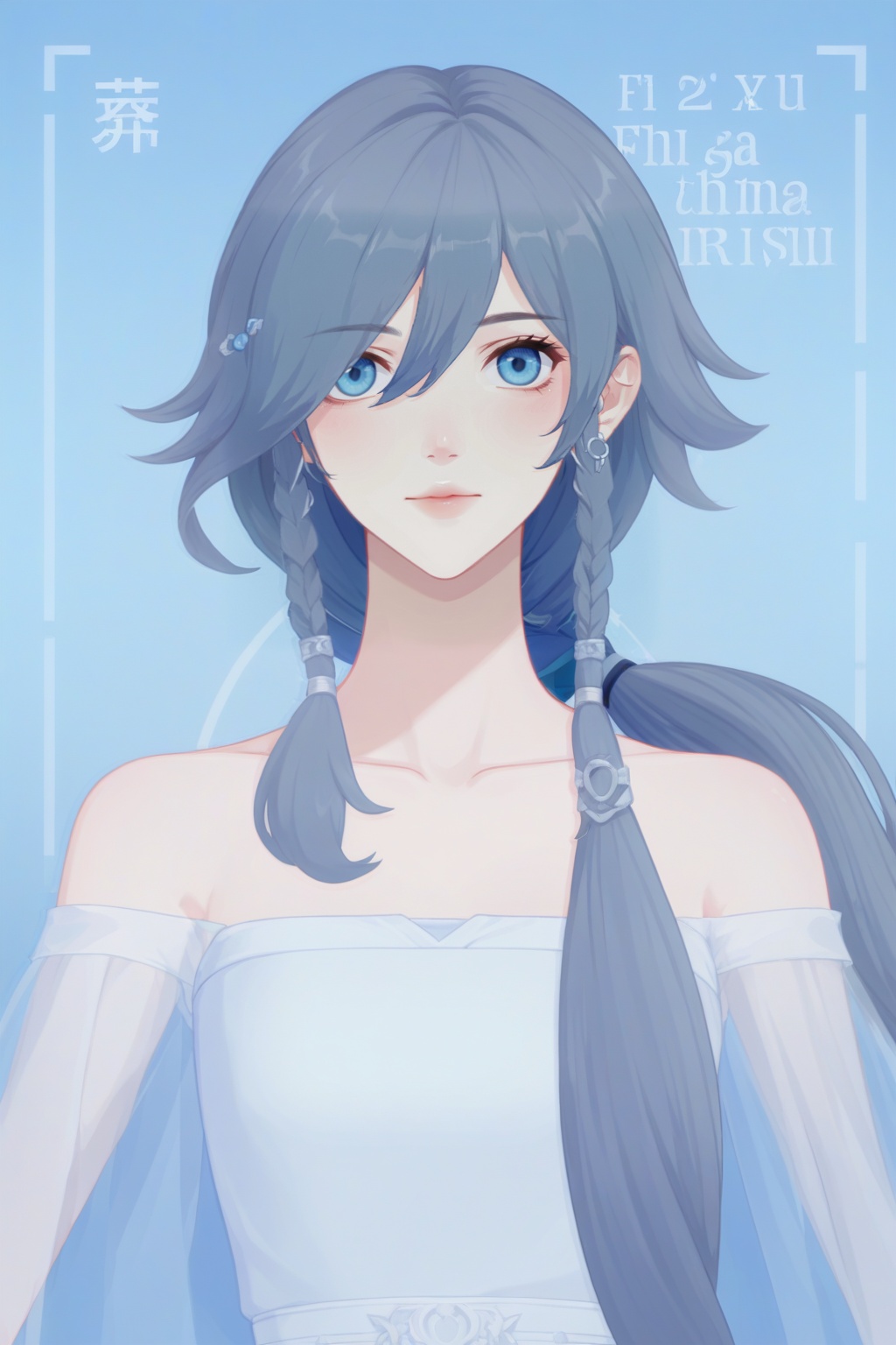 fu_hua,  fu_hua cgver,  long hair on Tensor.Art