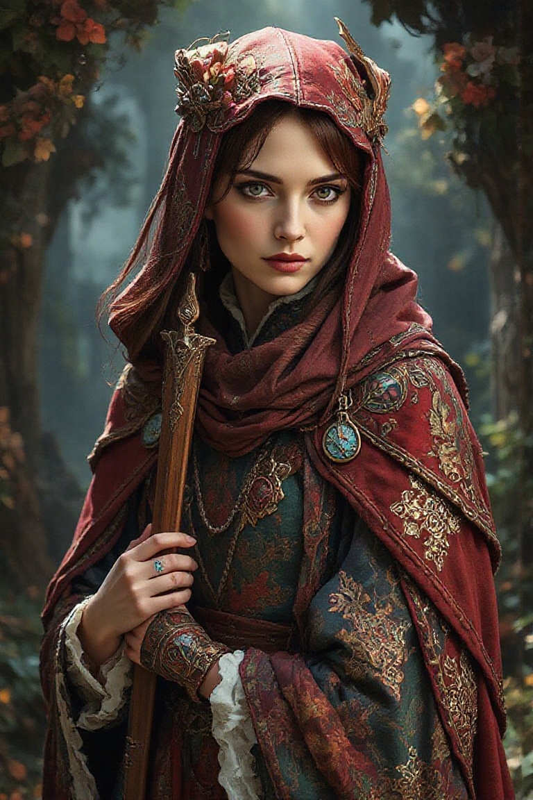 anime characters dressed in medieval clothing and capes posing for a picture on Tensor.Art