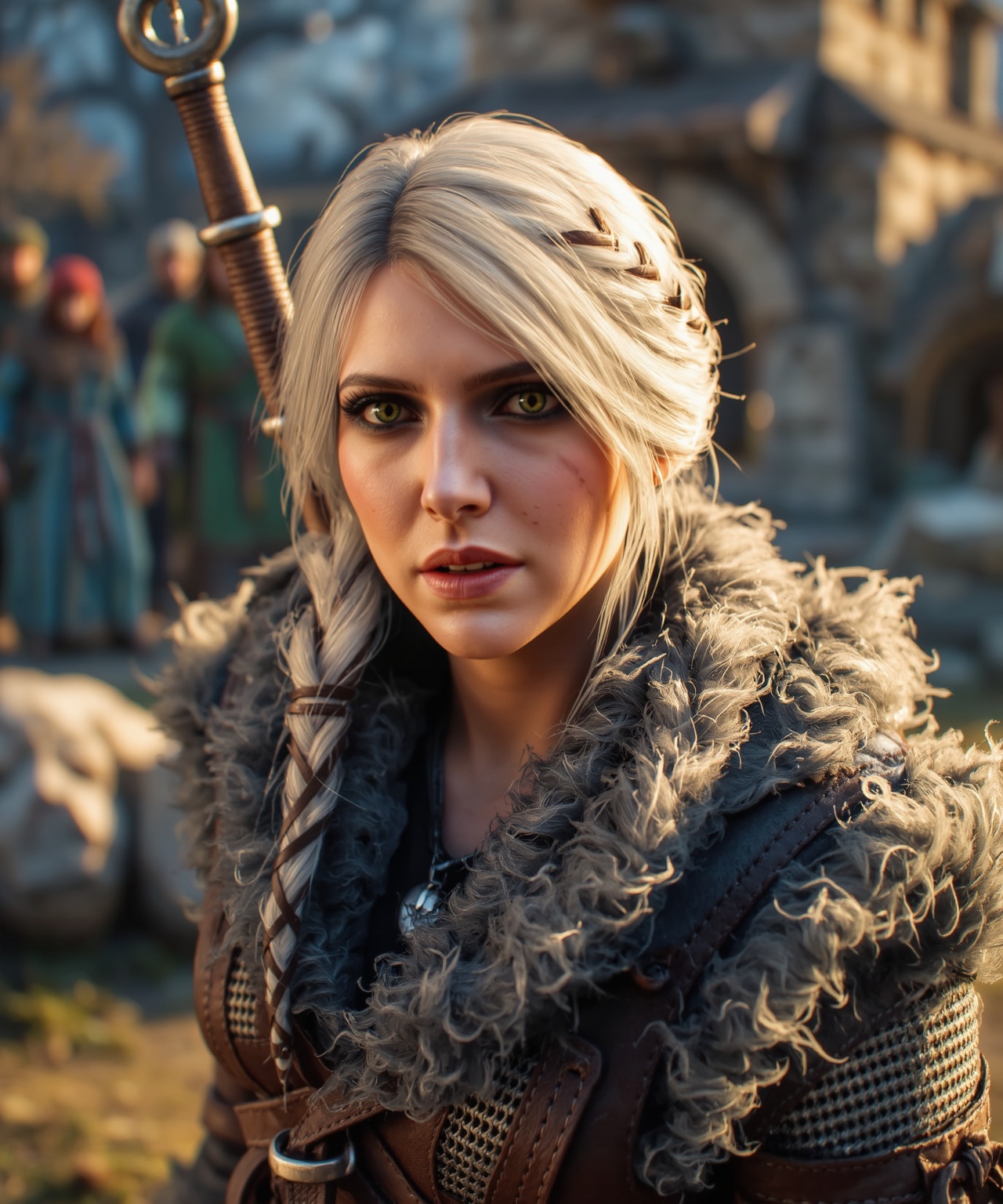 Ciri-W4,  ,  blonde hair on Tensor.Art