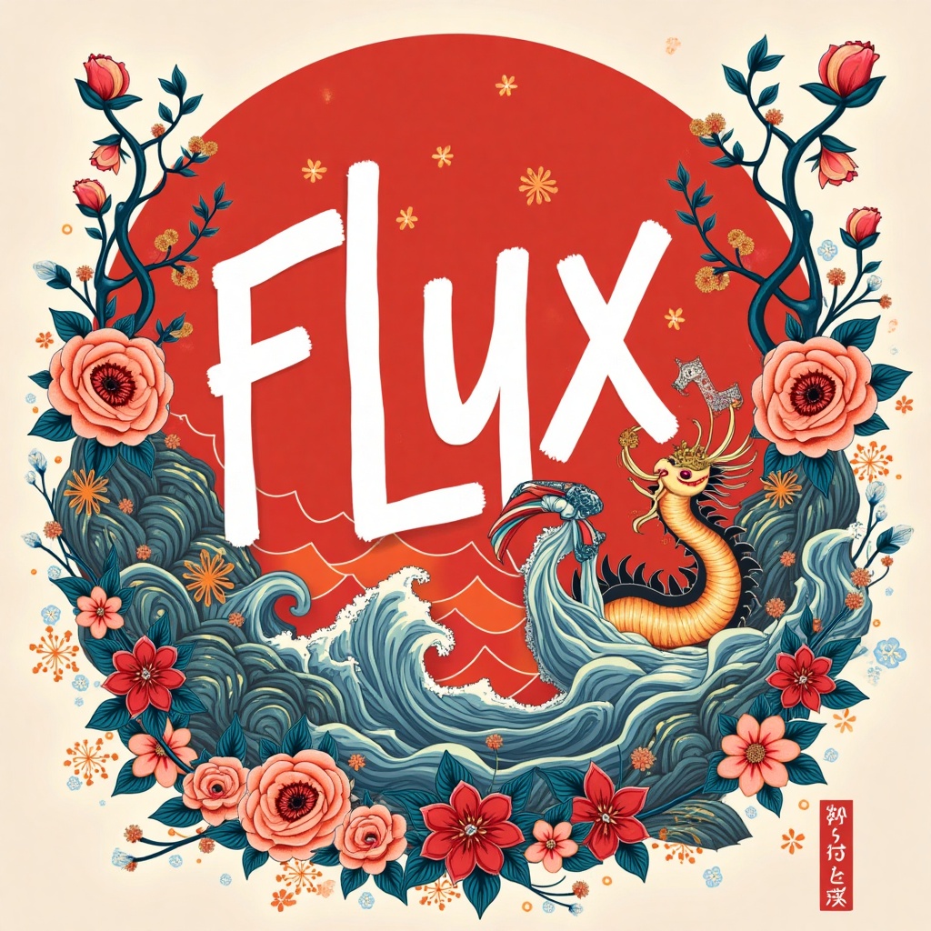 text Flux Oriental on Tensor.Art