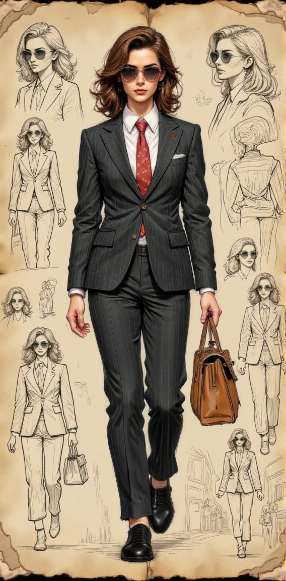 1girl,  solo,  necktie on Tensor.Art