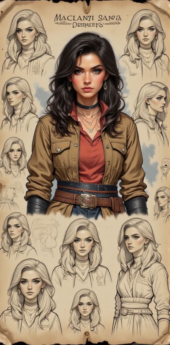 1girl,  solo,  brown hair on Tensor.Art