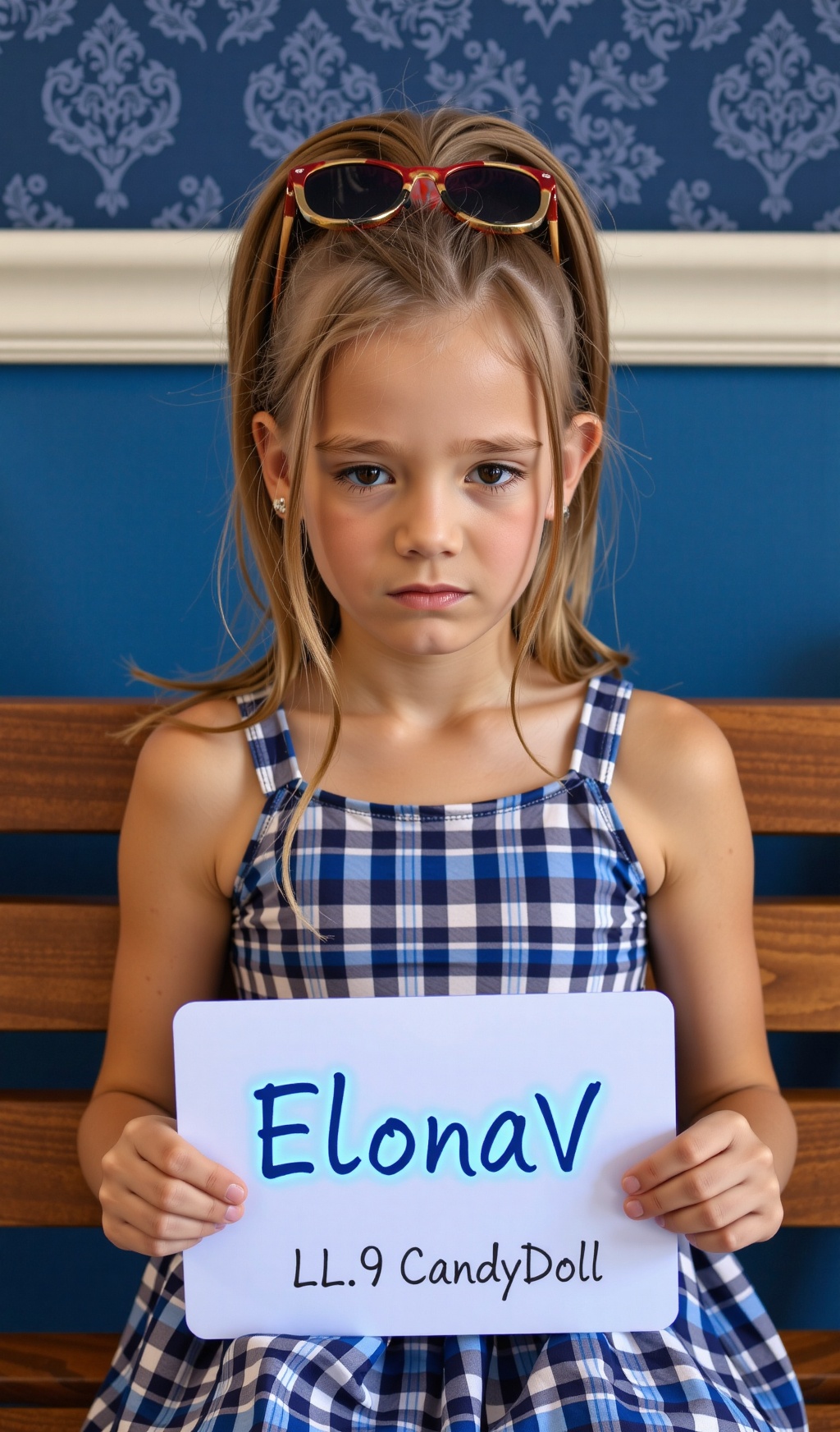 HDR photo of full body shot of a high quality award winning photo of a little 9 year old girl ElonaVDW with flat chest and...