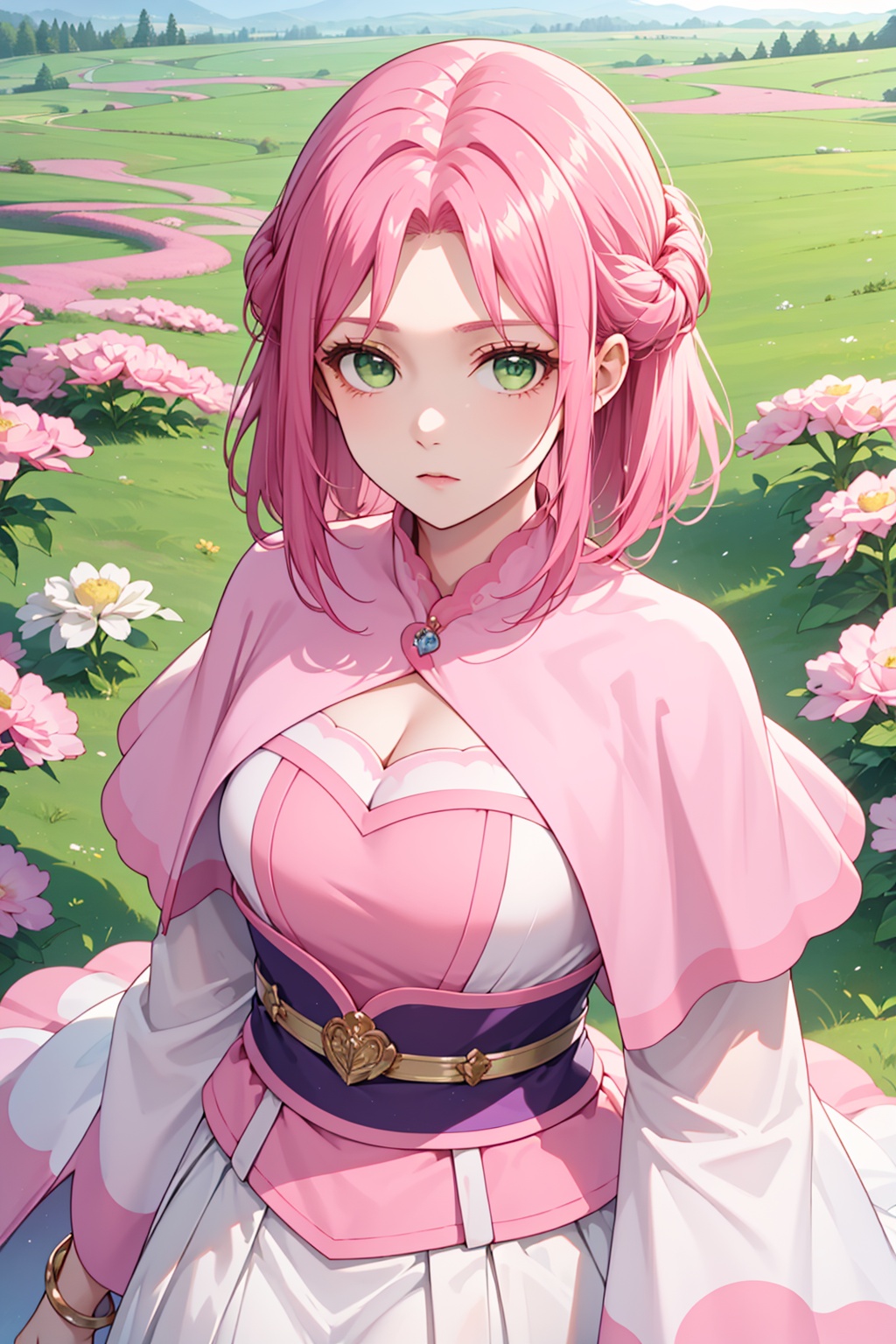 1girl,  solo,  green eyes on Tensor.Art
