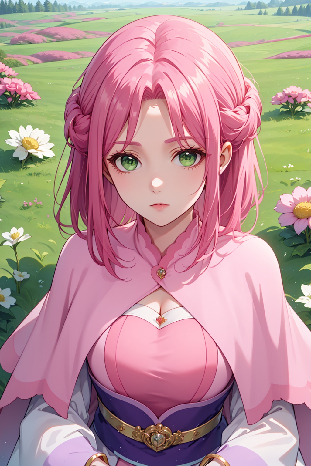 1girl,  solo,  green eyes on Tensor.Art