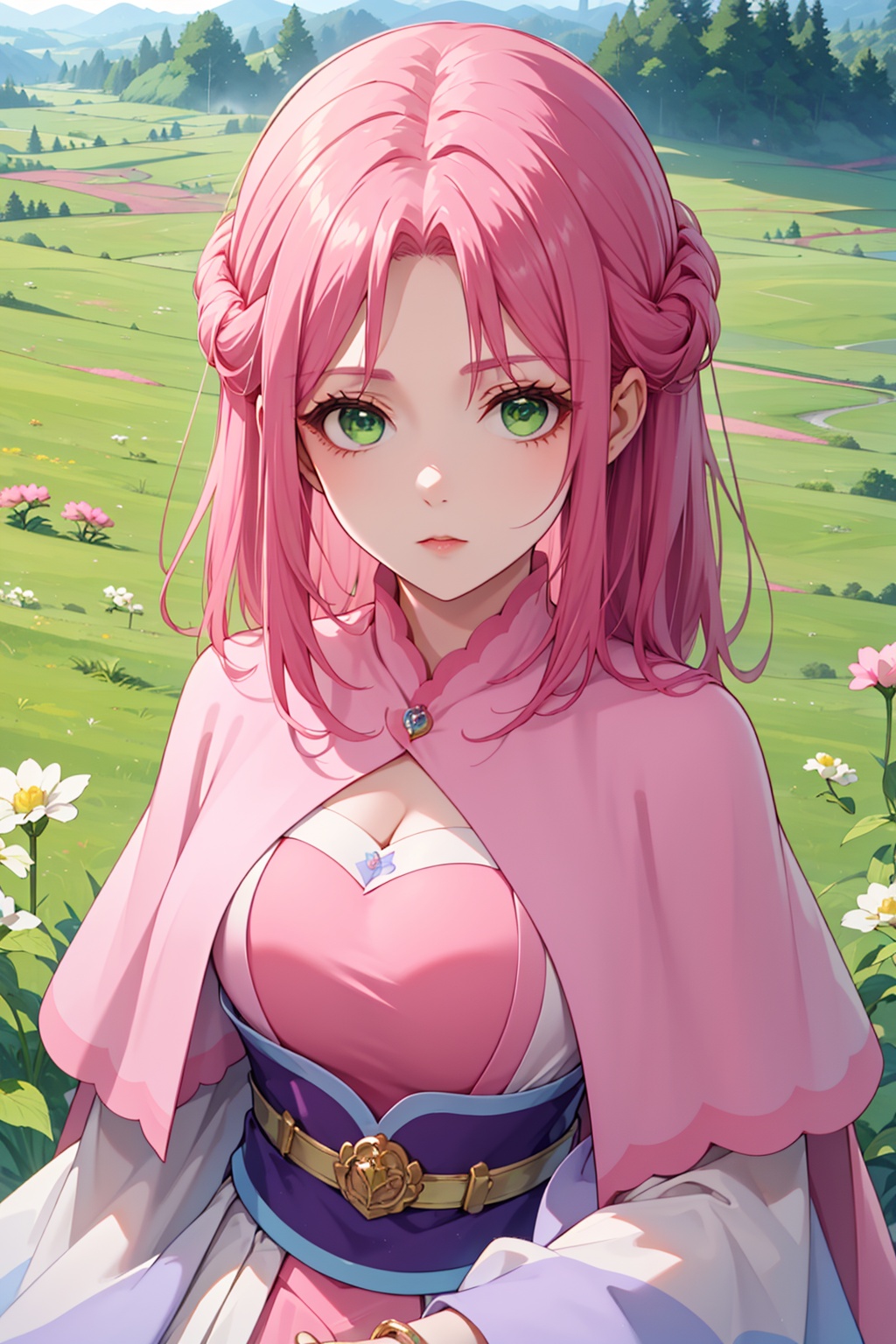1girl,  solo,  green eyes on Tensor.Art