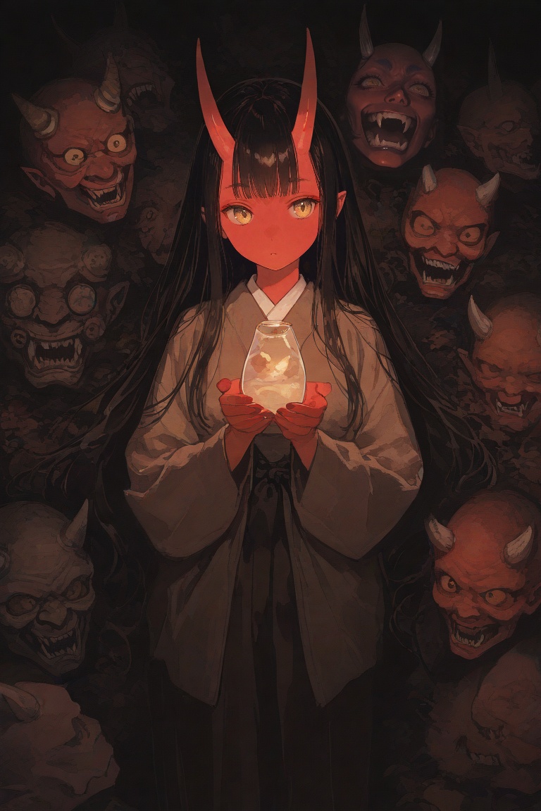 1girl,  oni,  very awa on Tensor.Art