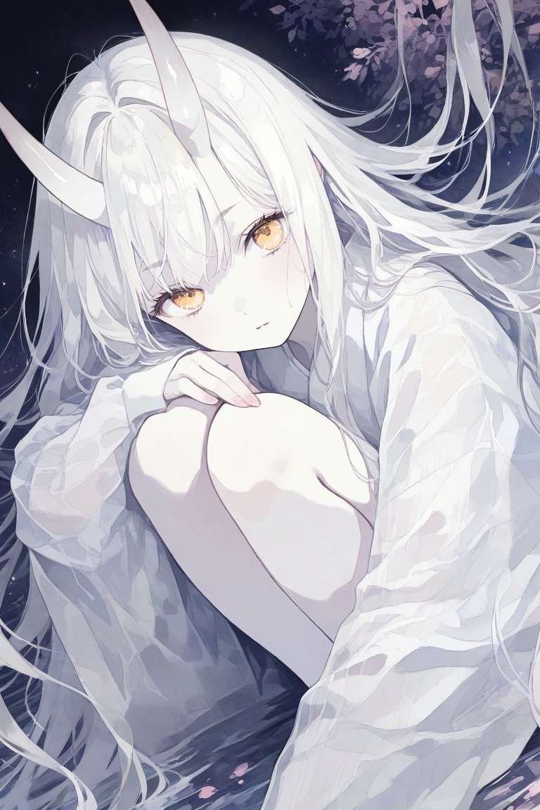1girl,  oni,  pale skin on Tensor.Art