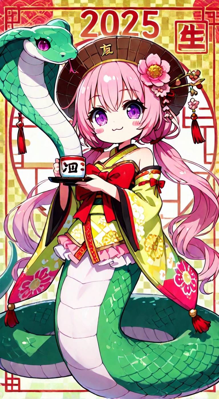 1girl,  purple eyes,  pink hair on Tensor.Art