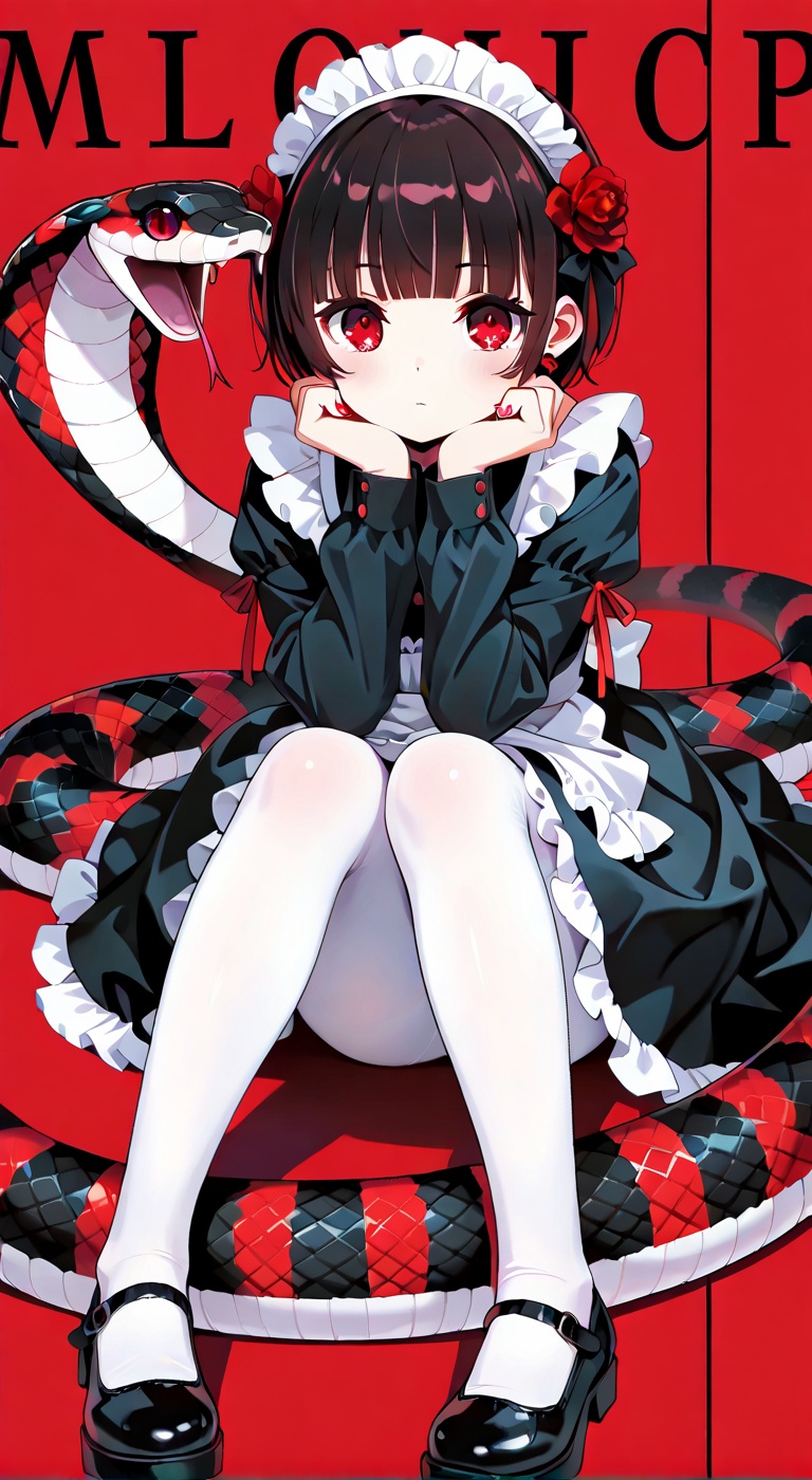 1girl,  solo,  red eyes on Tensor.Art