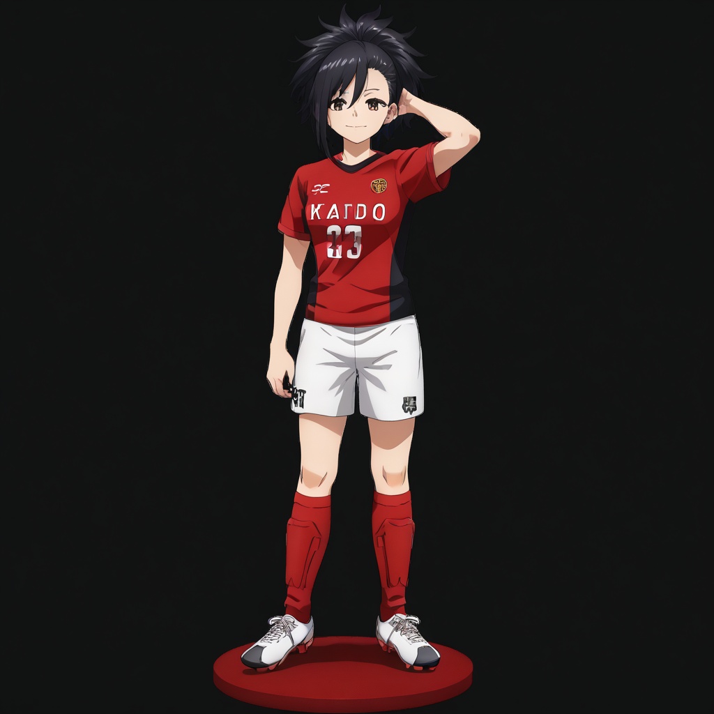 soccer socks,  shin guards in socks,  anime coloring on Tensor.Art