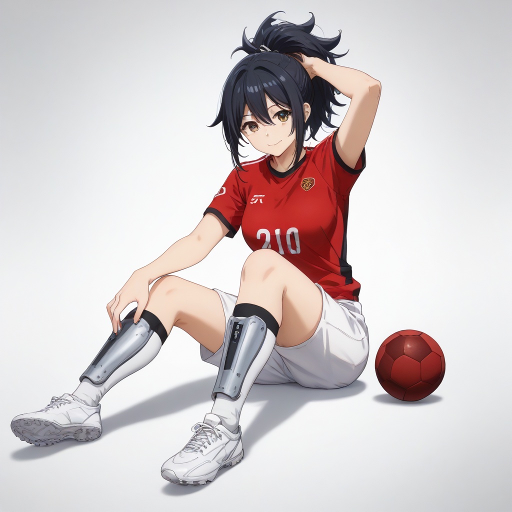 shin guards,  anime coloring,  1girl on Tensor.Art