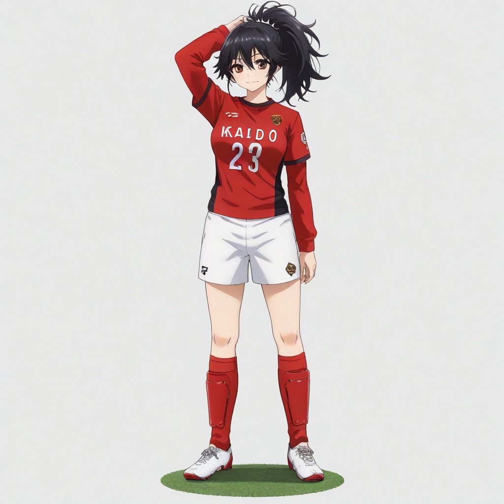 soccer socks,  shin guards in socks,  anime coloring on Tensor.Art