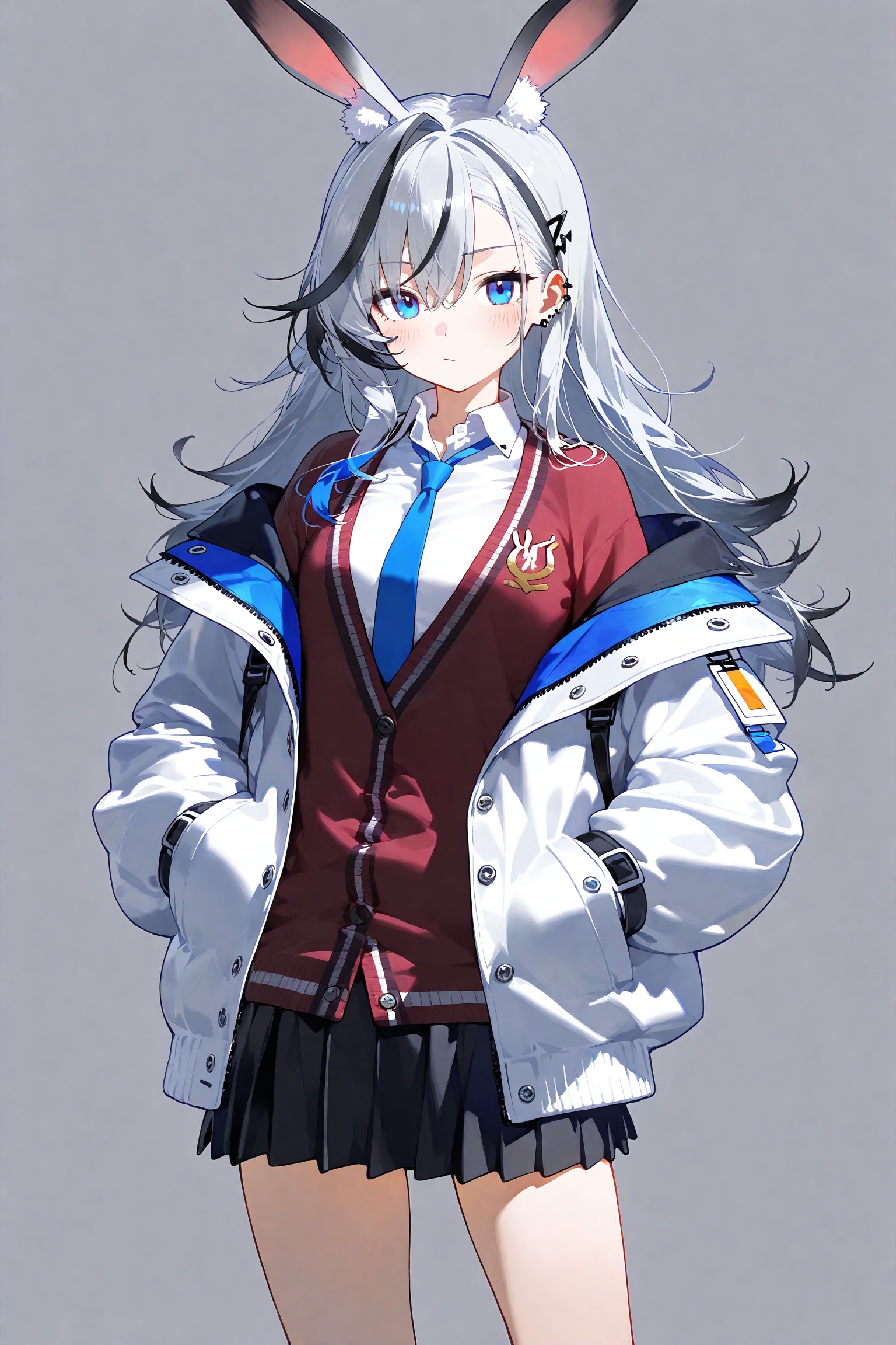 1girl,  solo,  necktie on Tensor.Art