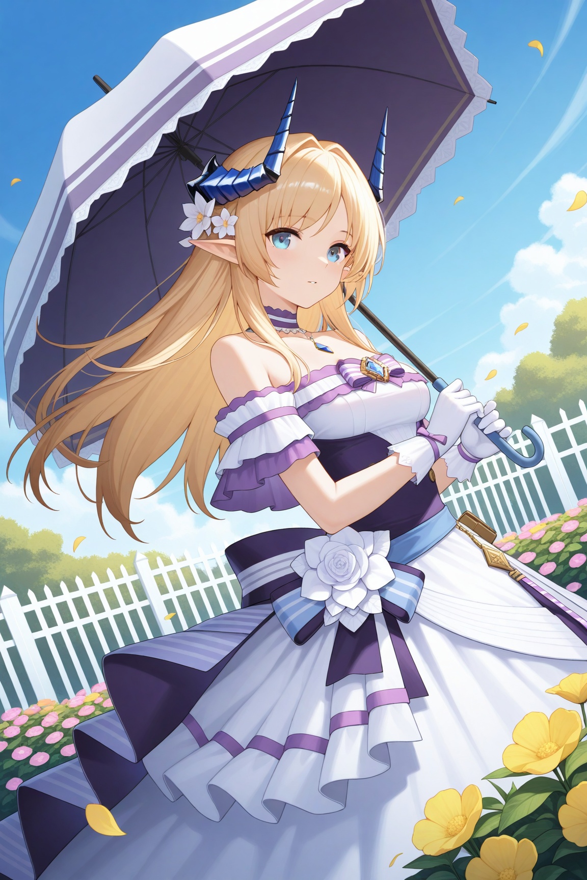 1girl,  solo,  umbrella on Tensor.Art