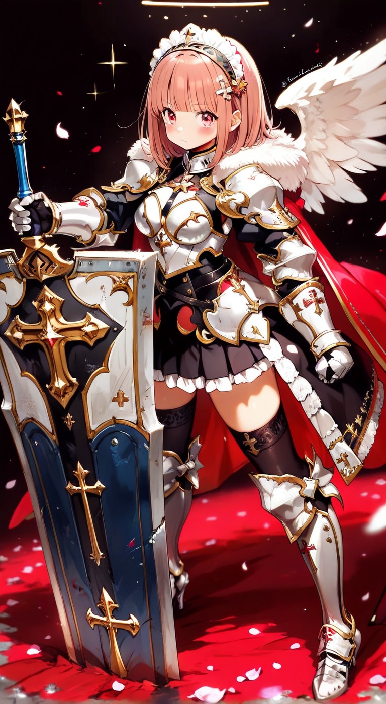 1girl,  shield,  weapon on Tensor.Art