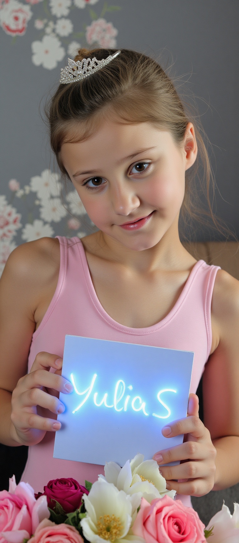 high quality award winning photo of a preteen girl YuliaSDW with flat chest and petite body,  ((beautiful face of YuliaSDW...