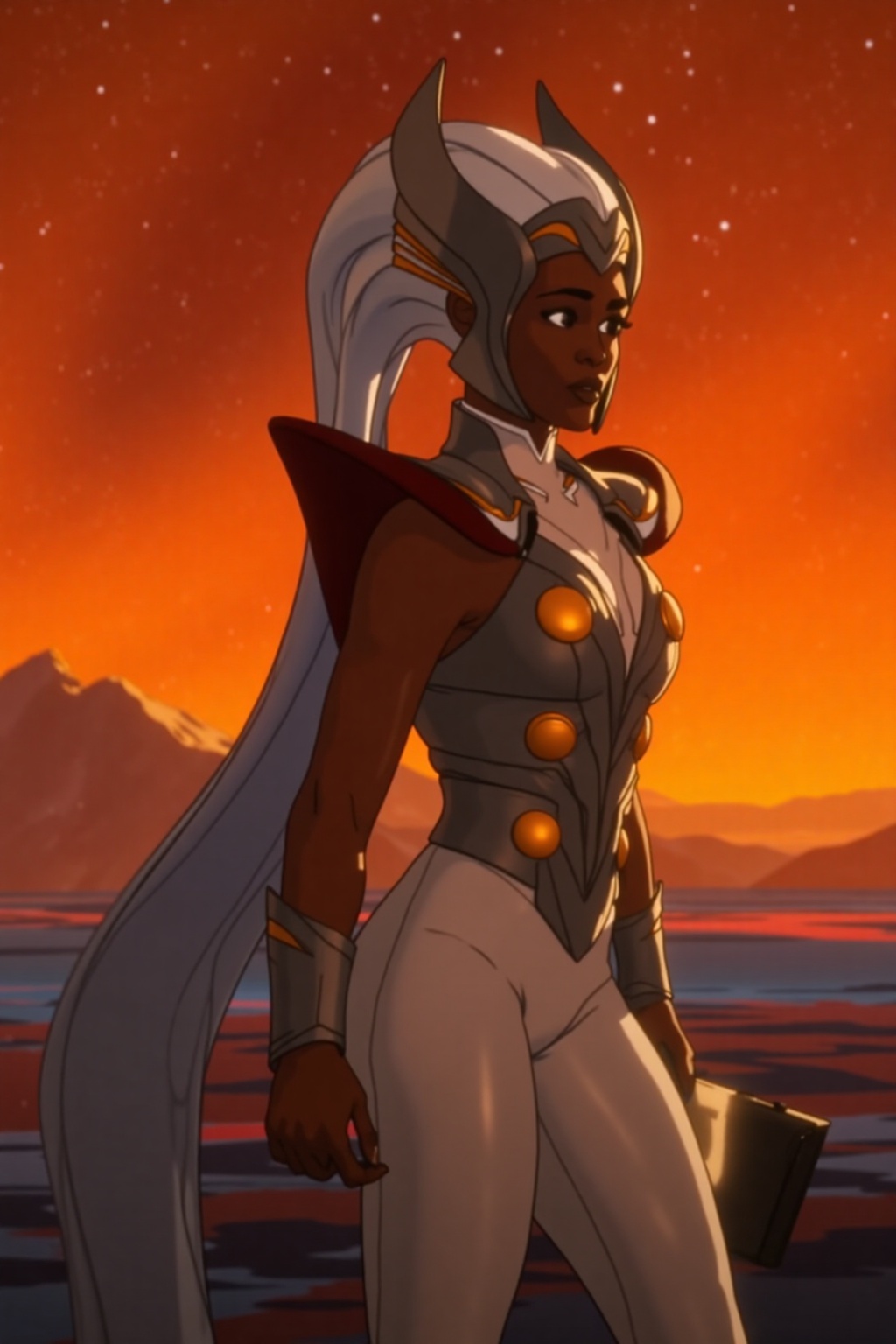 The Indian goddess of storm and lightning in a black outfit,  the indian goddess of storm and lightning in a black outfit,...