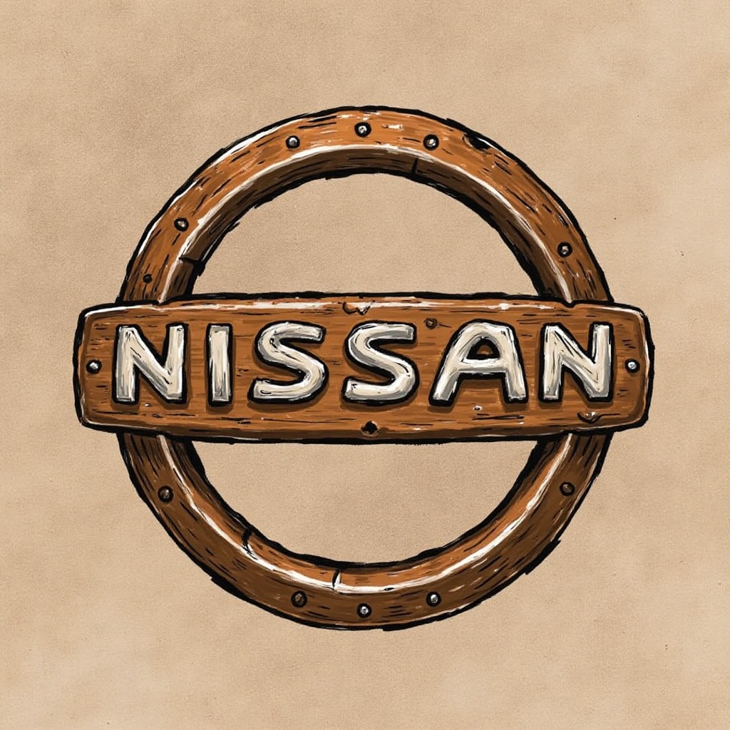 Medieval_style logo of Nissan on Tensor.Art