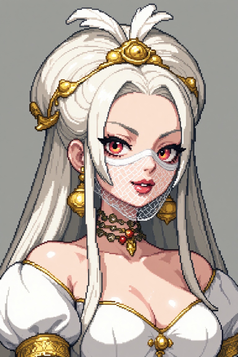 Drawing style like a dark fantasy,  Bad-faced woman with small,  slanted on Tensor.Art