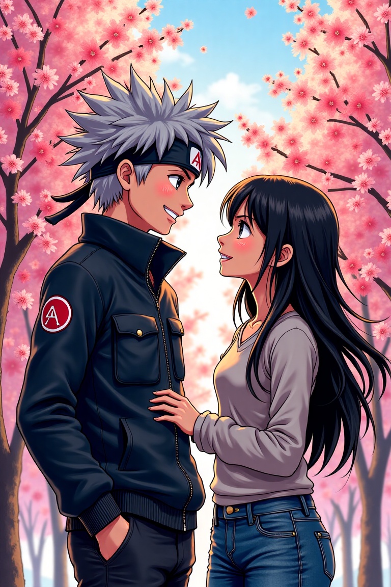 ABM-comic-art,  colour manga comic style,  Two anime characters on Tensor.Art