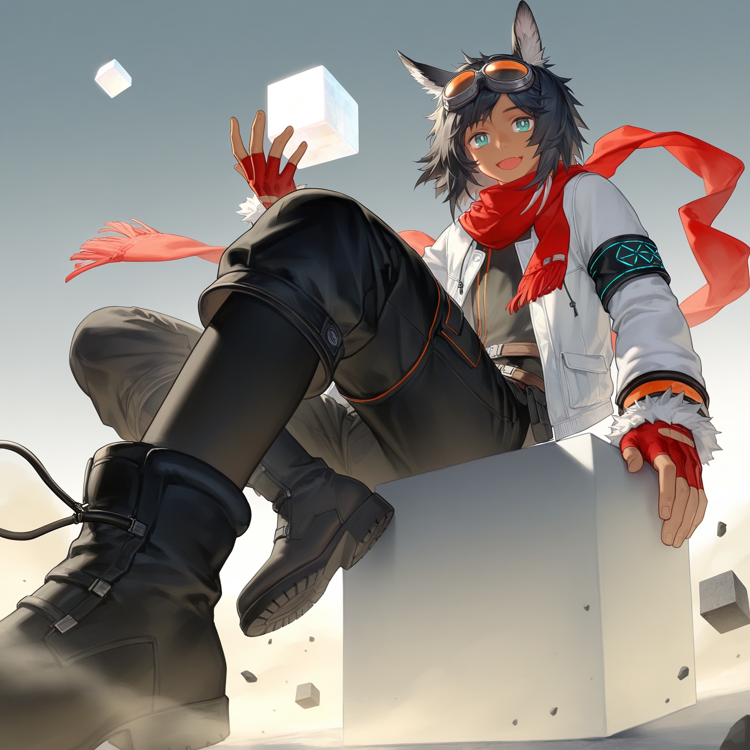 1boy,  solo,  courier \(arknights\) on Tensor.Art