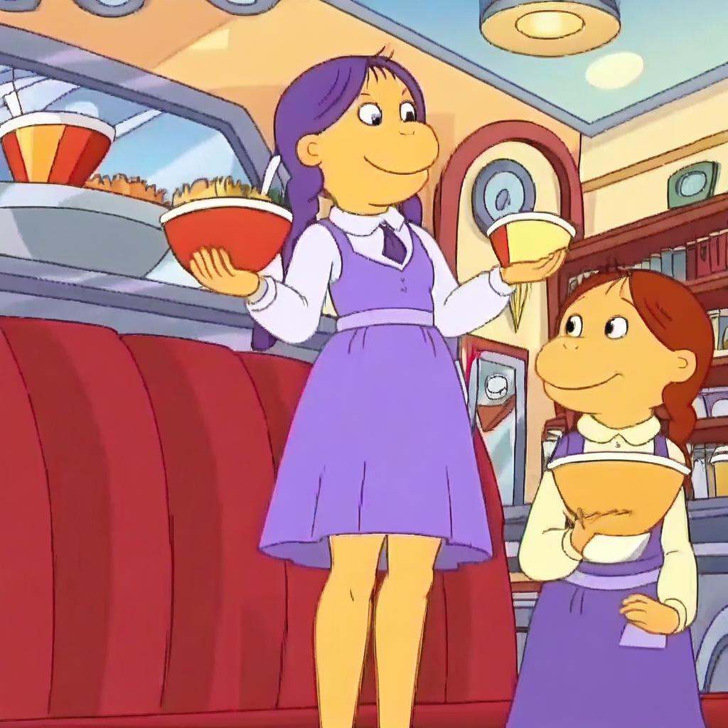 muffy crosswire from arthur,  necktie,  dress on Tensor.Art