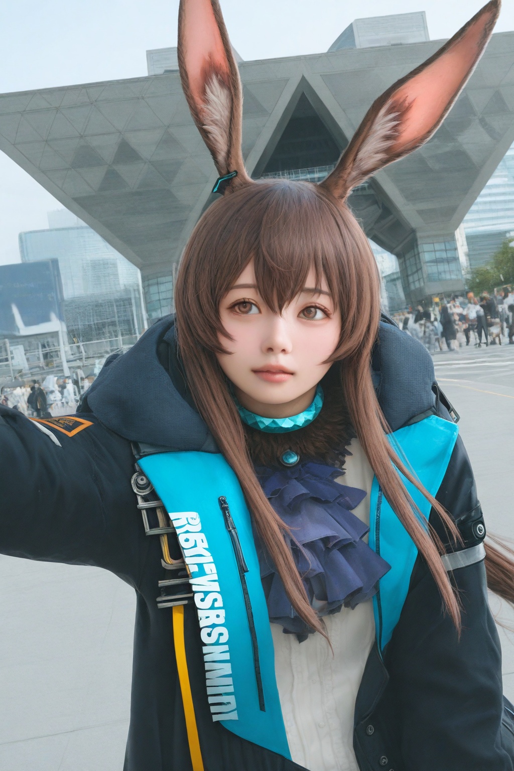 1girl,  amiya \(arknights\) ,  upper body on Tensor.Art