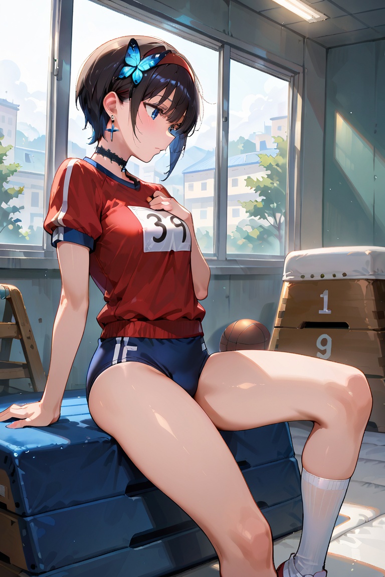 //Background Background daytime,  indoors,  side view on Tensor.Art