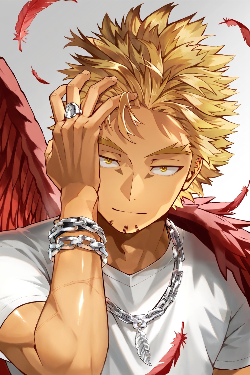 BREAK,  male focus,  close up on Tensor.Art