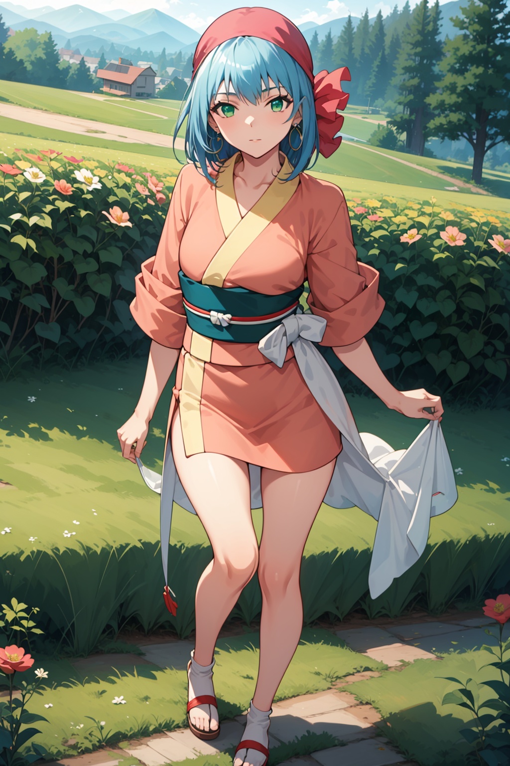 1girl,  solo,  green eyes on Tensor.Art