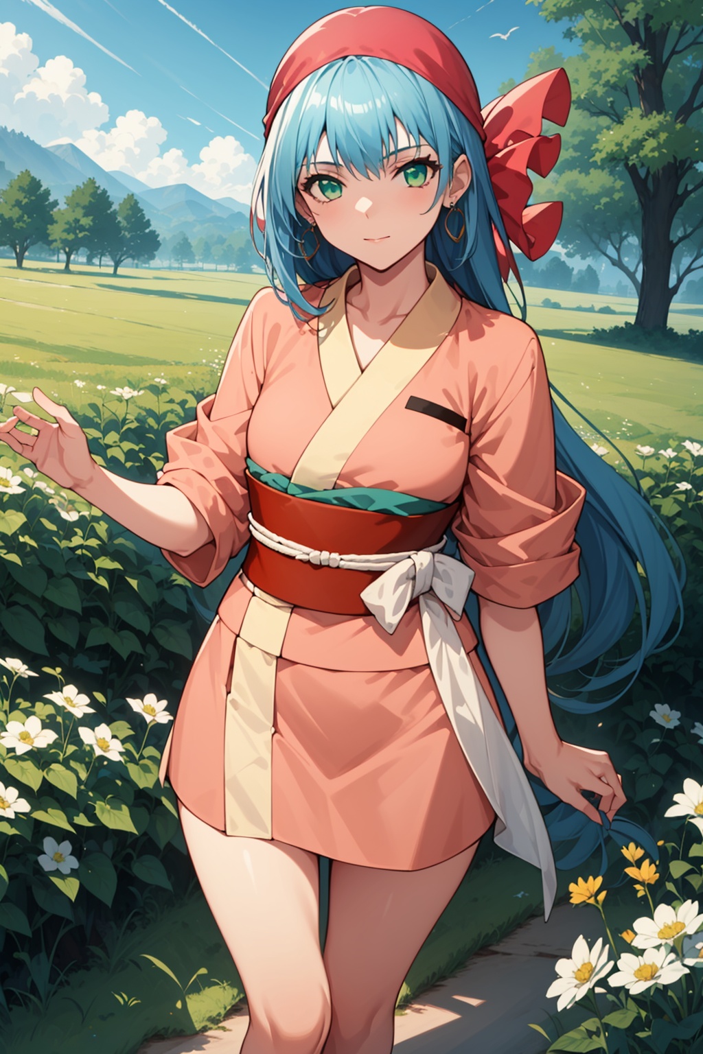 1girl,  solo,  green eyes on Tensor.Art
