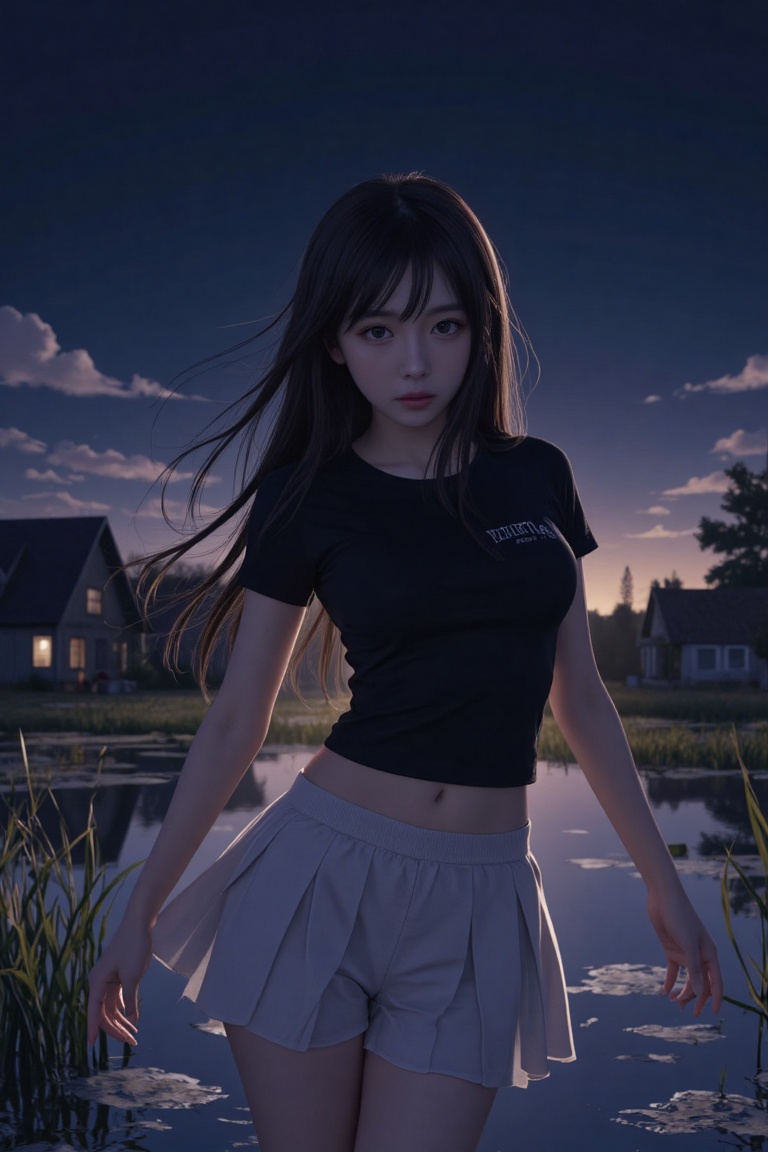anime style,  2d,  An atmospheric anime of a beautiful woman on Tensor.Art