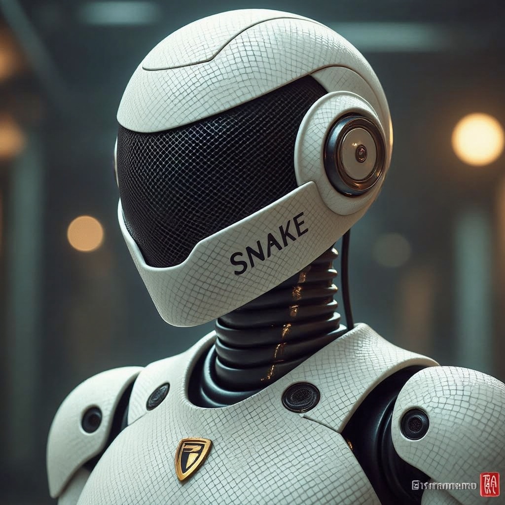 OFeMale Mecha robot in cinematic photography. Close up detail,  neo mechanic cyberpunk robot,  morse code text in bodywork...