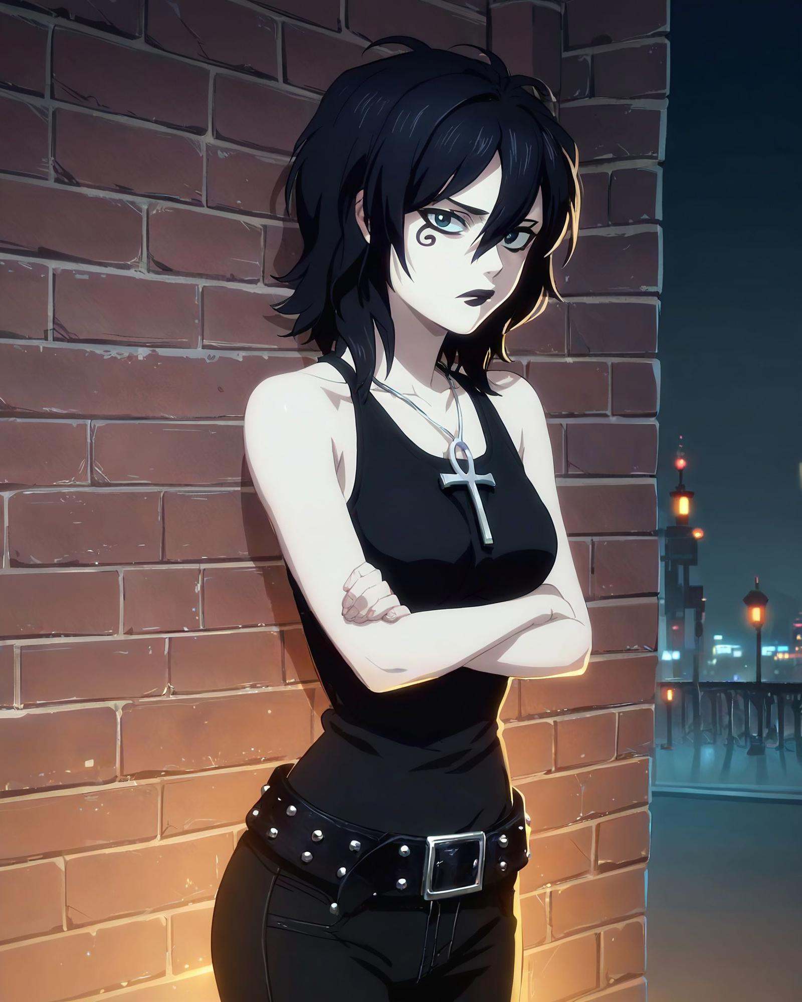 D_endless,  1girl,  black hair on Tensor.Art