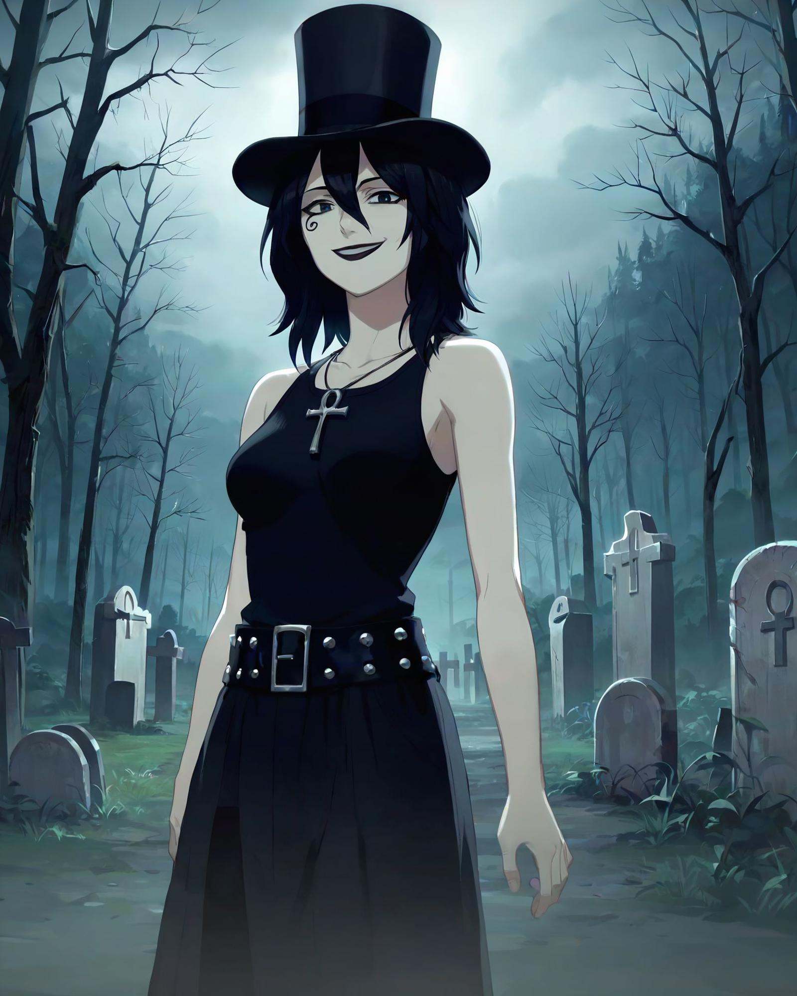D_endless,  1girl,  black hair on Tensor.Art